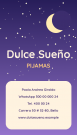Tarjeta de visita de la empresa Dulce Sueño Pijamas Dulce Sueño Pijamas