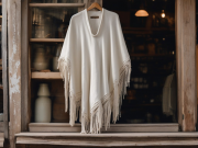 Poncho blanco