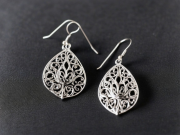 Aretes de filigrana en plata Aretes de filigrana en plata