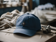 Gorra bordada azul