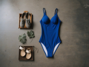 Vestido de baño azul