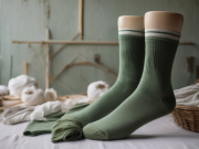Medias de algodón x3 verde